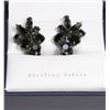 Image 1 : VINTAGE SIGNED SHERMAN BLACKSTONE EARRINGS