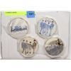 Image 1 : 4 BEATLES COINS IN PLASTIC CASES-COINS