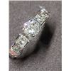 Image 2 : 29) 14K WHITE GOLD FANCY CUT DIAMOND RING