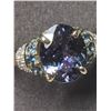 Image 1 : 42) 14K YELLOW GOLD TANZANITE, BLUE TOPAZ &