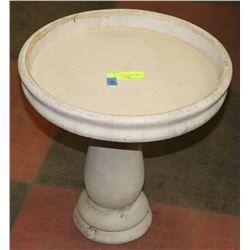 CONCRETE BIRDBATH 14" X 14"