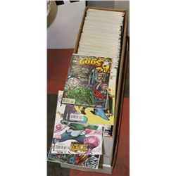 LONG BOX OF VARIOUS COMIC BOOKS