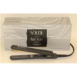 SOLEIL MINI BLACK FLAT IRON W/ CERAMIC PLATES