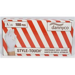 BOX OF 100 SIZE LG DANNYCO RUBBER GLOVES
