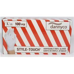 BOX OF 100 SIZE LG DANNYCO RUBBER GLOVES