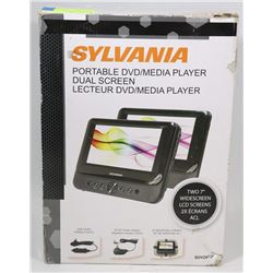 SYLVANIA PORTABLE DUAL SCREEN DVD PLAYER