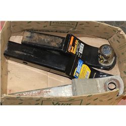 BOX OF THREE TRAILER HITCHES