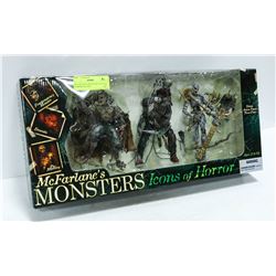 MCFARLANES MONSTERS ICONS OF HORROR FIGURES