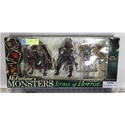 MCFARLANES MONSTERS ICONS OF HORROR FIGURES