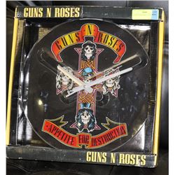GUNS N ROSES ROUND WALL CLOCK 14" DIAMETER