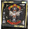 Image 1 : GUNS N ROSES ROUND WALL CLOCK 14" DIAMETER