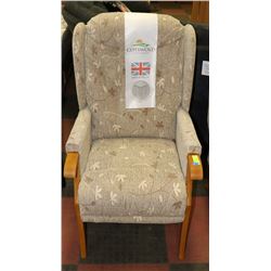 NEW COTSWOLD ABBEY SHOW WOOD ACCENT CHAIR