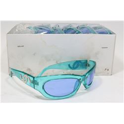 BOX OF AQUAMARINE DESIGNER SUNGLASSES