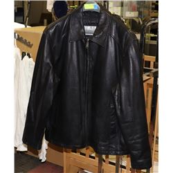 SAWYER OF NAPA MEN'S BLACK LEATHER