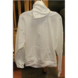QUALITY WHITE GILDAN  HOODIE SIZE 2XL