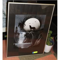 FRAMED WOLF PICTURE ON CHOICE