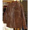 Image 1 : CRUZE MEN'S BROWN LEATHER JACKET WITH ZIP OUT