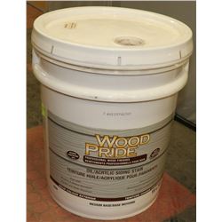 18L PAIL OF WOOD AND PRIDE OIL/ACRYLIC WHITE STAIN