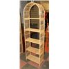 Image 1 : WICKER SHELVING UNIT WITH REMOVABLE SHELVES
