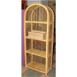 WICKER SHELVING UNIT STATIC SHELVING