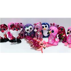 BOX OF TY PLUSH STUFFED ANIMALS