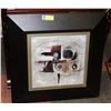 Image 1 : FRAMED MODERN ABSTRACT WALL HANGING