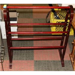 BLANKET RACK CHERRY WOOD  - 26" X 29"