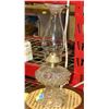 Image 1 : ANTIQUE OIL LAMP 14" TALL