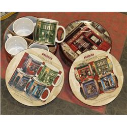 BOX W/ SAKURA STORE FRONTS SET OF 4