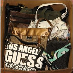 BOX WITH 8 PURSES INCL. LOS ANGELES GUESS