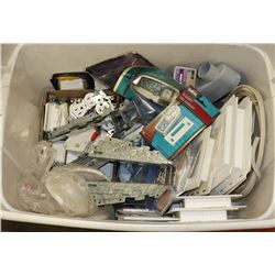 LARGE BIN FULL OF NEW HARDWARE INCL.