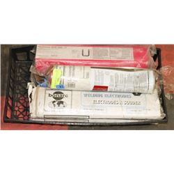 5 SLEEVES OF ASSORTED WELDING ROD