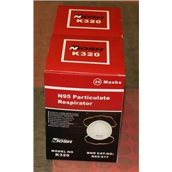 2 BOXES OF N95 RESPIRATORS