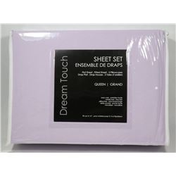 DREAM TOUCH LAVENDER QUEEN SIZE SHEET SET