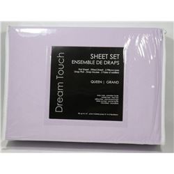 DREAM TOUCH LAVENDER QUEEN SIZE SHEET SET
