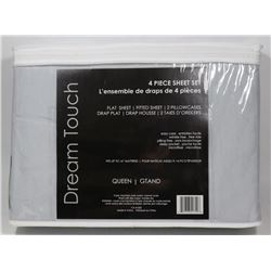 DREAM TOUCH GREY QUEEN SIZE SHEET SET