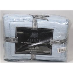 NEW POWDER BLUE, 6 PIECE ALLURE TOWEL SET