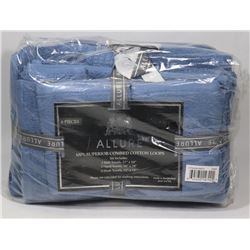 NEW BLUE 6 PIECE ALLURE TOWEL SET