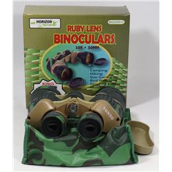 NEW HORIZON RUBY LENS BINOCULARS WITH BONUS CASE