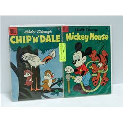 LOT OF TWO 10 CENT DISNEY COMICS INCL. M. MOUSE #