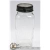 Image 1 : BLUE RIBBON GLASS COFFEE JAR WITH LID NO CHIPS