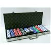 Image 1 : POKER CHIP  SET IN A  METAL CARRYING CASE