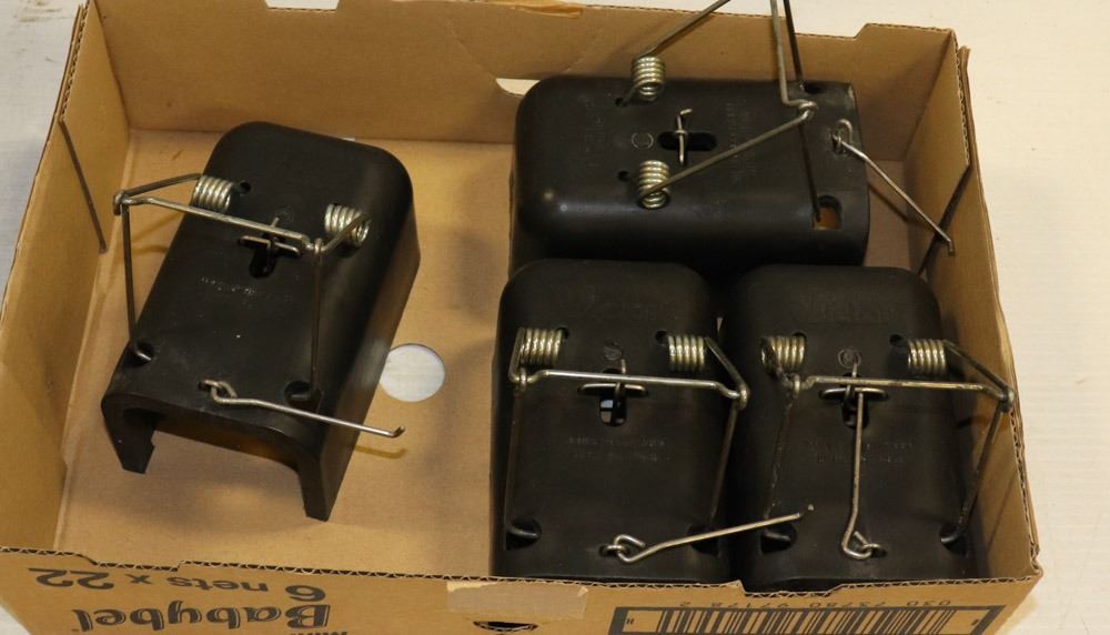 SET OF 4 "VICTOR" POCKET GOPHER TRAPS HEAVY DUT