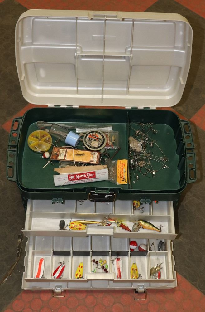 LARGE PLANO TACKLE BOX WITH FISHING TACKLE Kastner Auctions