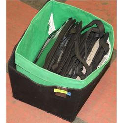 LOT OF FOLDABLE SQUARE FABRIC STORAGE