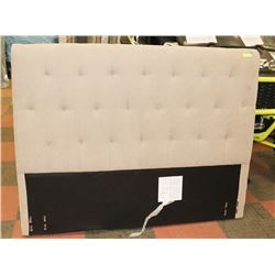 TAN FABRIC QUEEN SIZE HEAD BOARD