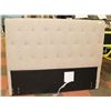 Image 1 : TAN FABRIC QUEEN SIZE HEAD BOARD