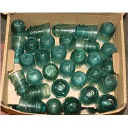 BOX OF COLORED INSULATORS