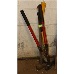 YARD TOOLS  : SPLITING AXE , PRUNNER