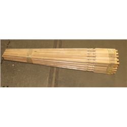 WOOD SPINDLES  LOT OF 25 IN EACH 40" LONG